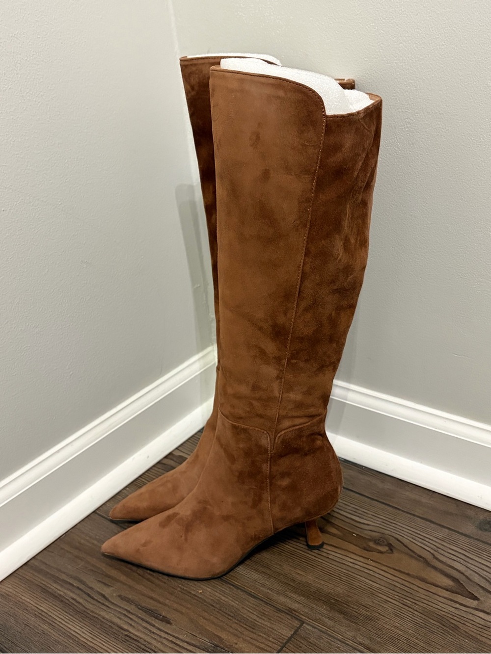 Sam Edelman Brown Suede Over-the-Knee Pointed-Toe Boots Size 7.5 - Picture 6 of 10